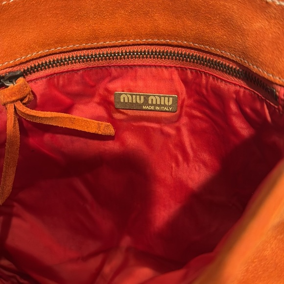 Authentic Vintage Miu Miu Suede Fringe Crossbody - Picture 4 of 8